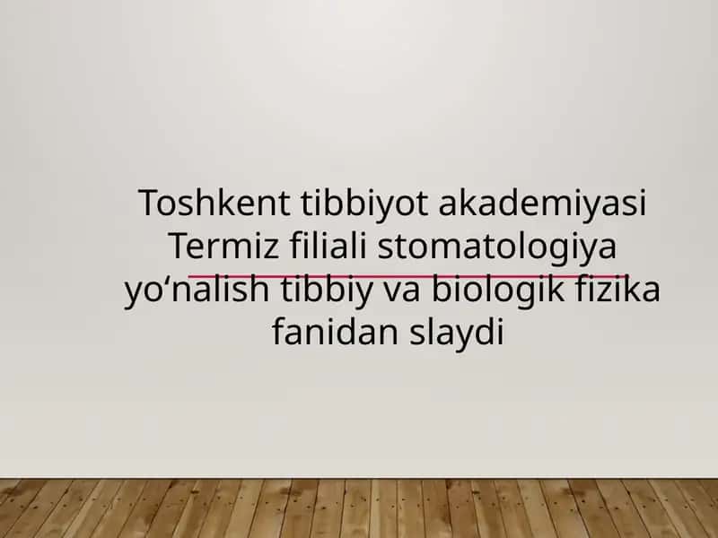 Optik kvant generatorlar. Lazerlar va uni tibbiyotda qoʻllanilishi 1
