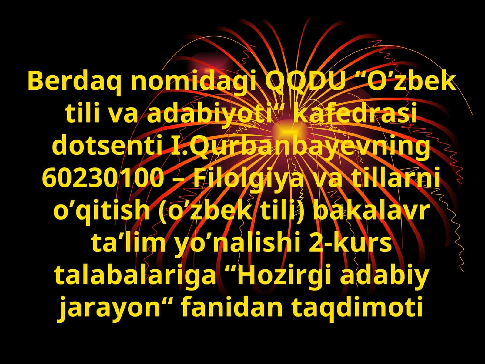 Hozirgi adabiy jarayon 1