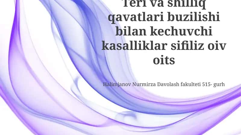 Sifilis va OIV/OITS 1