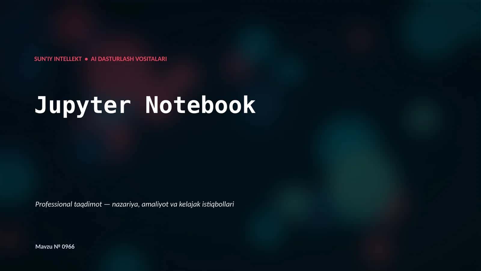 Jupyter Notebook 1