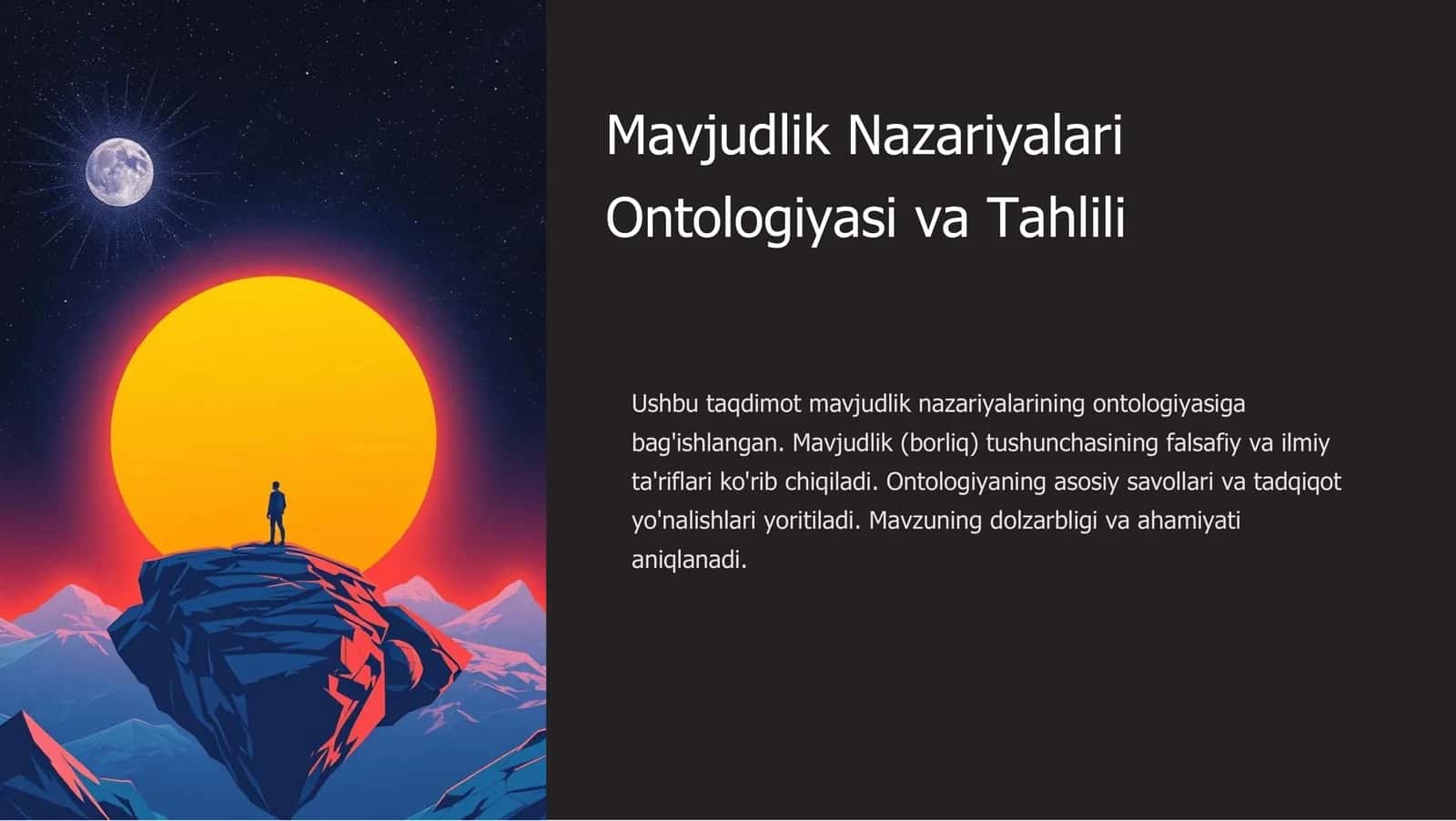 Mavjudlik Nazariyalari Ontologiyasi va Tahlili 1