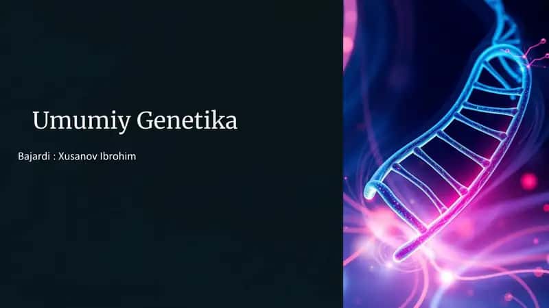 Umumiy Genetika 1
