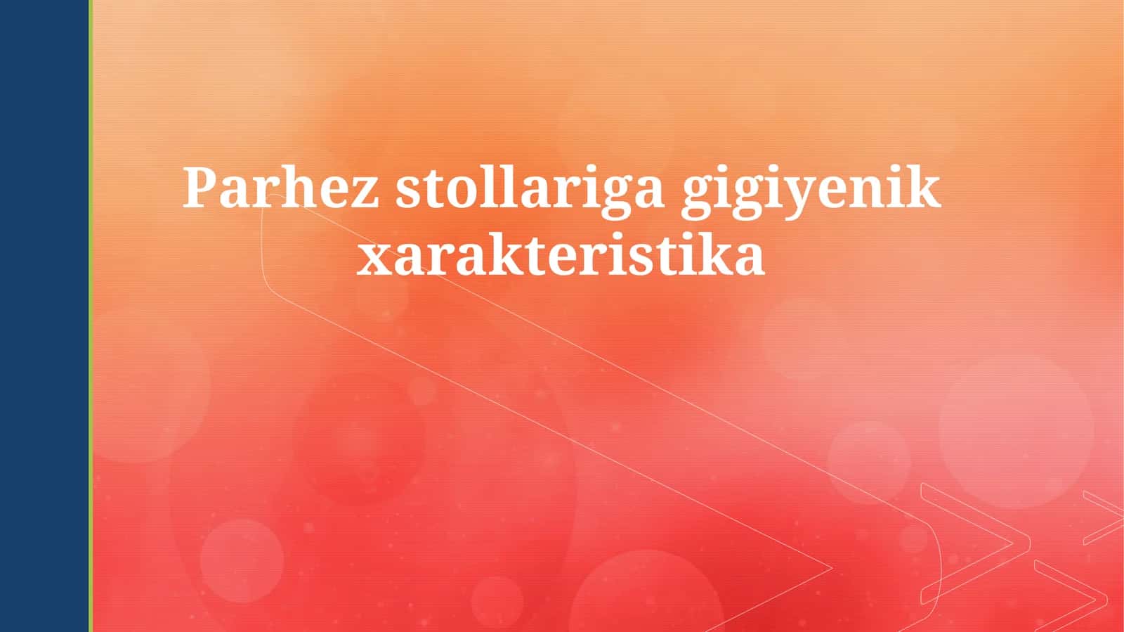 Dietik jadvallar 1