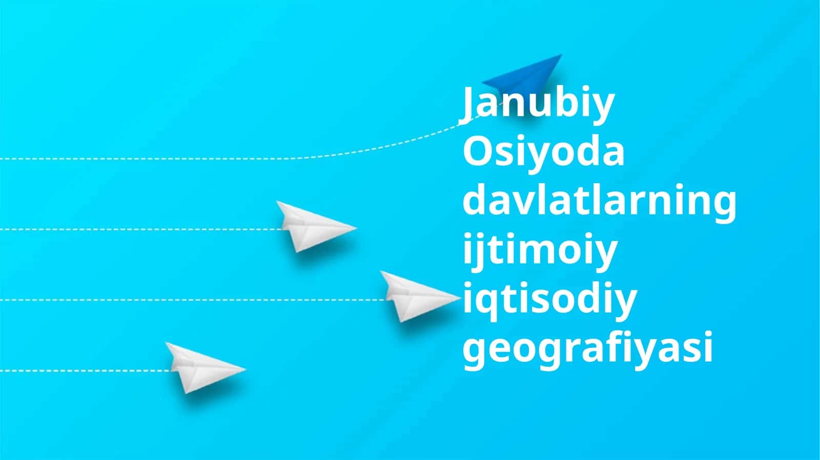 Janubiy Osiyoda davlatlarning ijtimoiy iqtisodiy geografiyasi 1