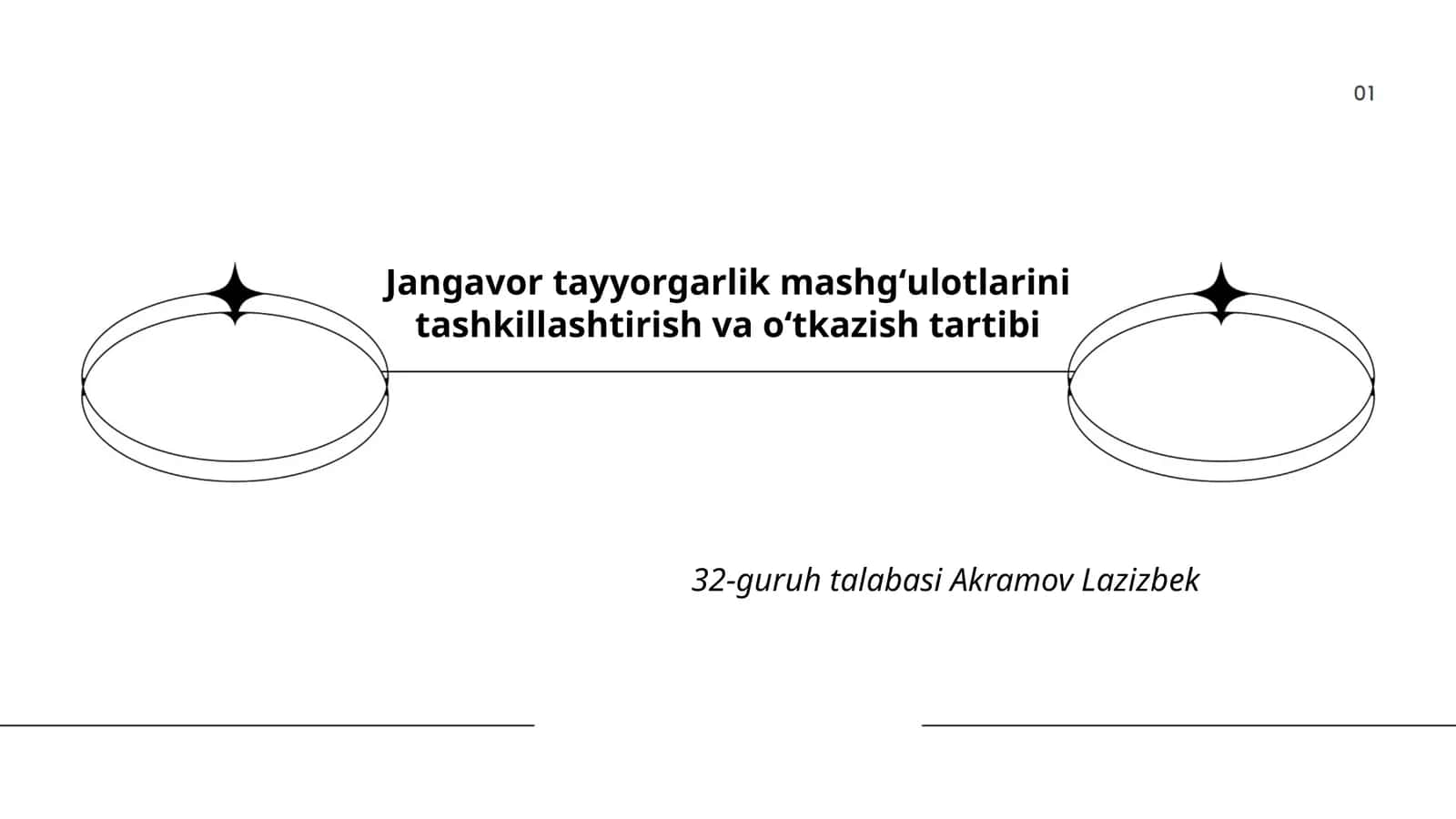 Jangavor tayyorgarlik mashgʻulotlarini tashkillashtirish va oʻtkazish tartibi 1