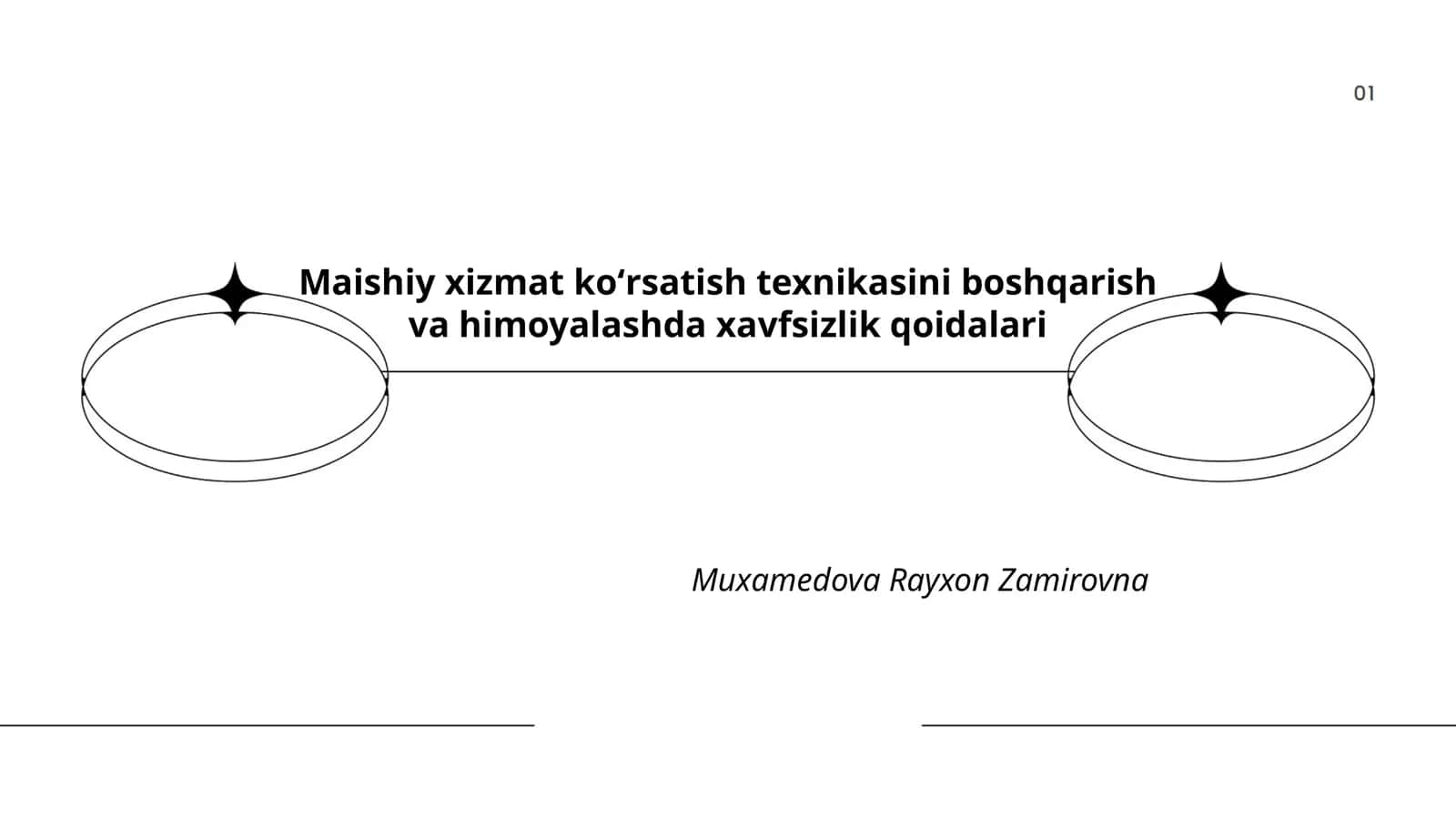 Maishiy xizmat koʻrsatish texnikasini boshqarish va himoyalashda xavfsizlik qoidalari 1
