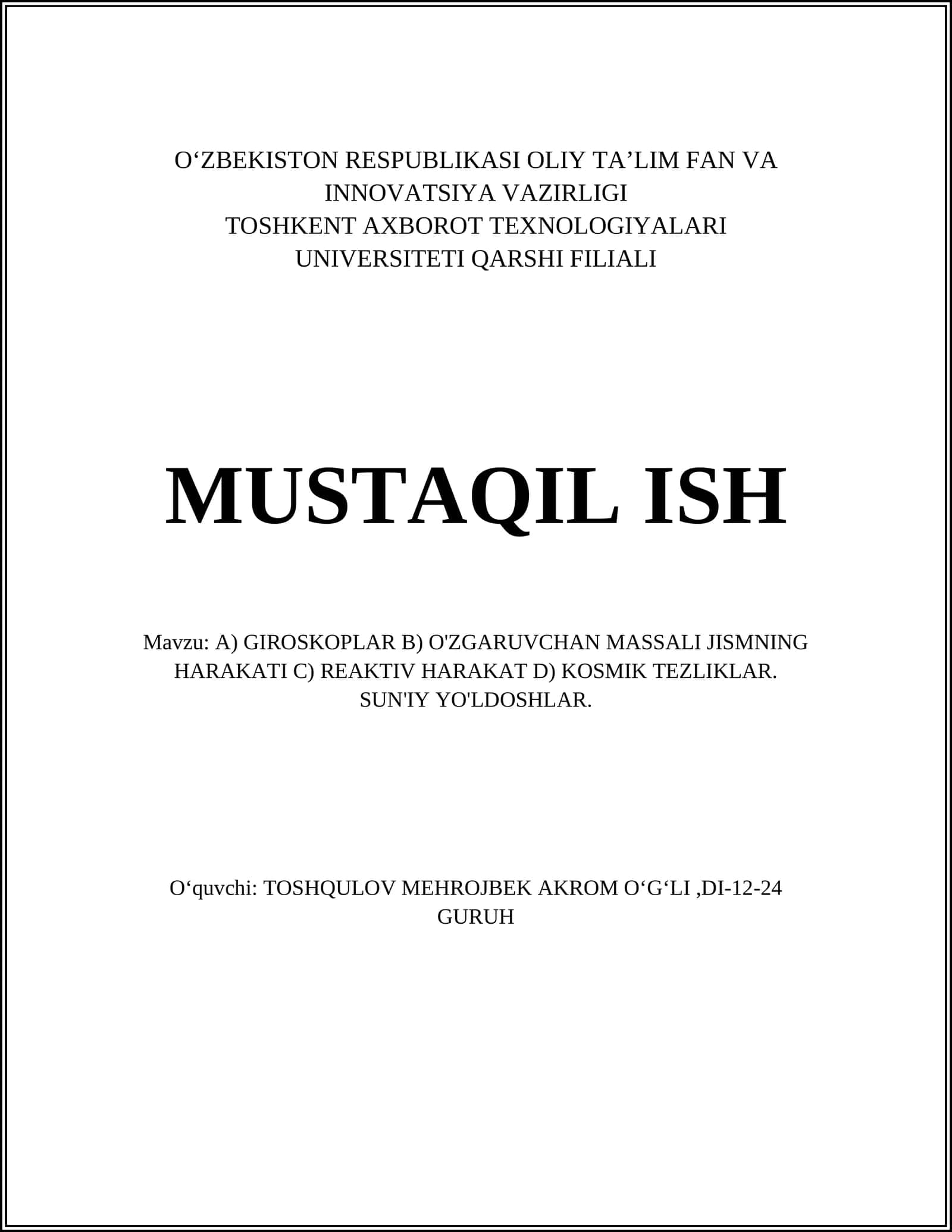 GIROSKOPLAR 1