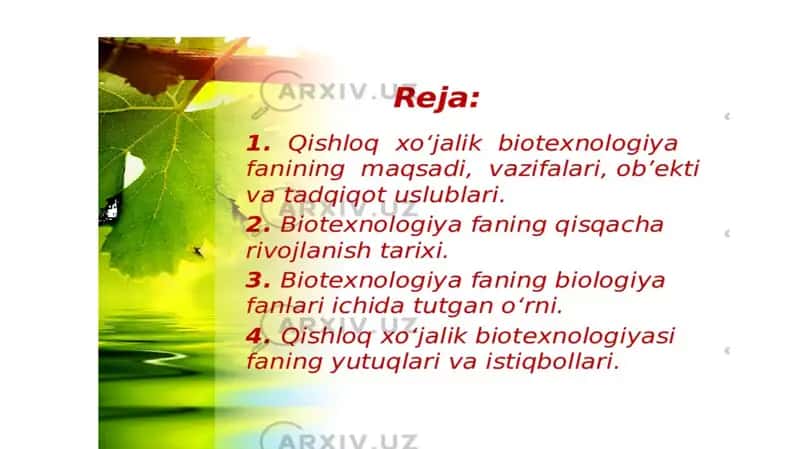 qishloq xoʻjaligi biotexnologiyasi 1