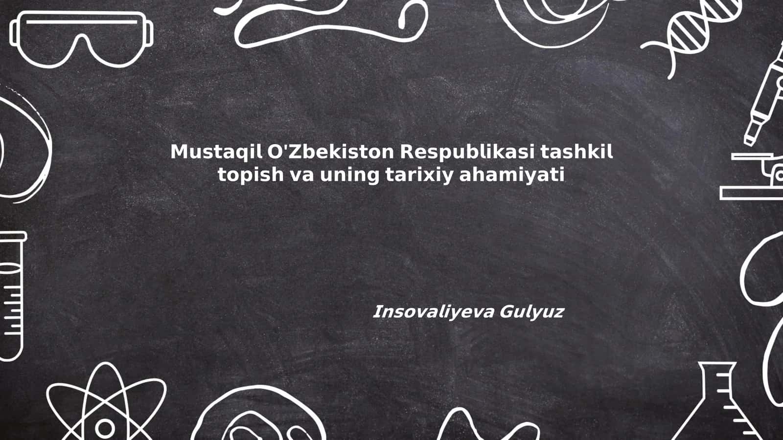 O‘zbekiston Respublikasi Mustaqillik Deklaratsiyasi 1