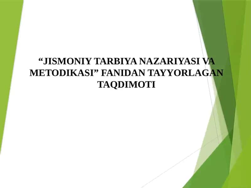 TEZKORLIK VA CHAQQONLIK QOBILIYATINI TARBIYALASH 1