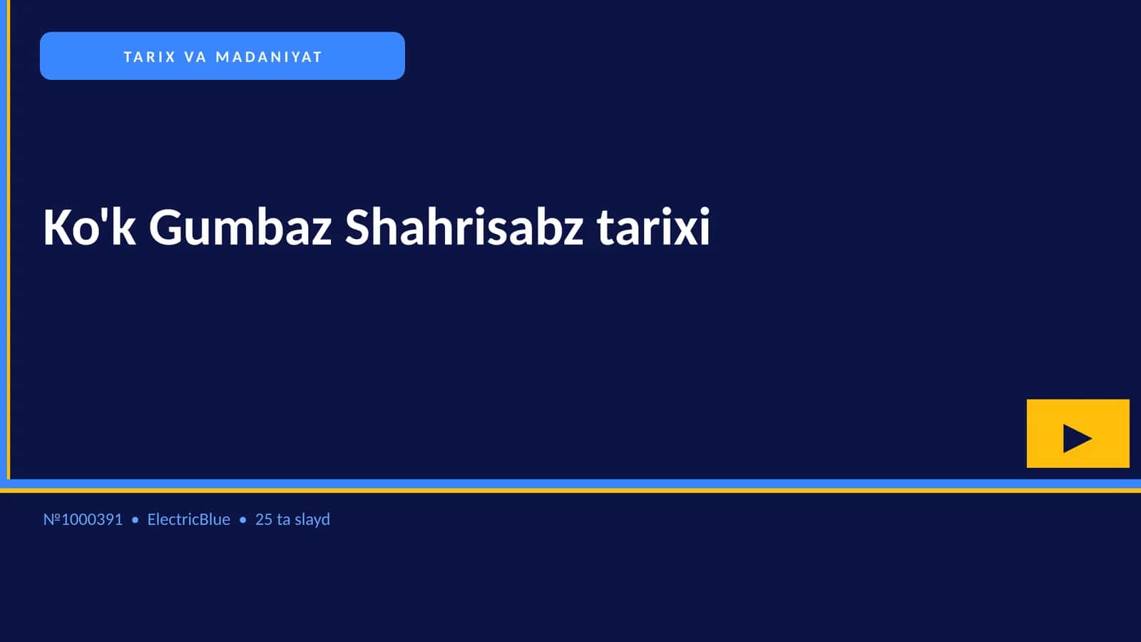 Ko'k Gumbaz Shahrisabz tarixi 1