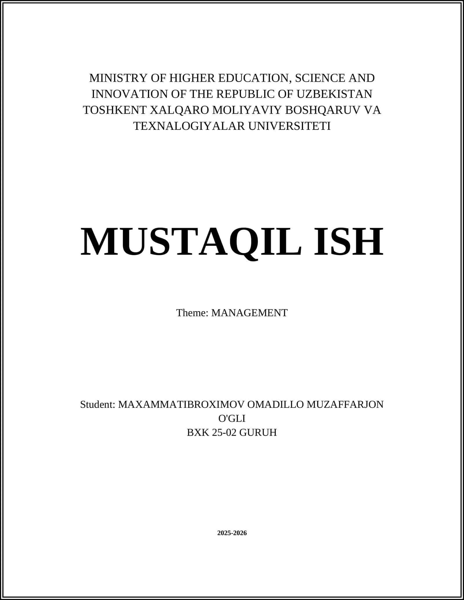 Strategic Management 1