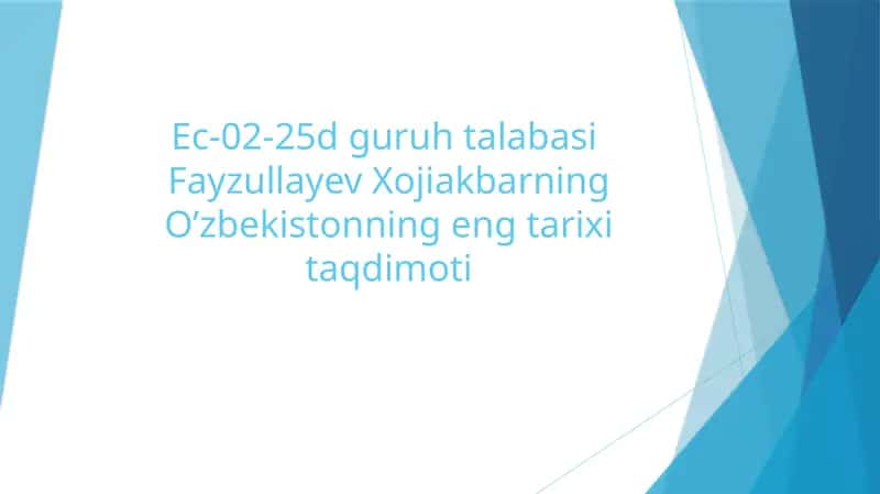 O’zbekistondagi Prezidentlik Lavozimi 1