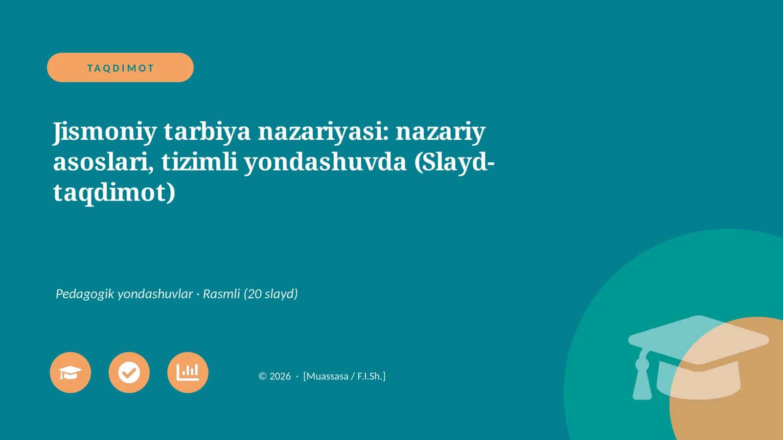 Jismoniy tarbiya nazariyasi: nazariy asoslari, tizimli yondashuvda (Slayd-taqdimot) 1