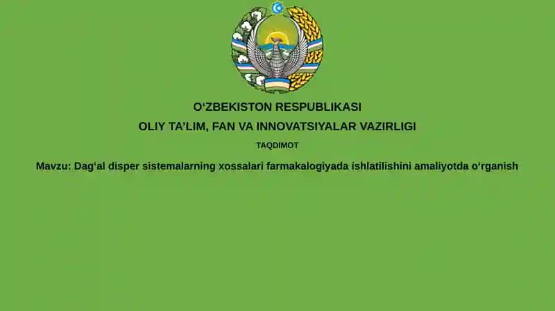 Qo'pol dispers sistemalar