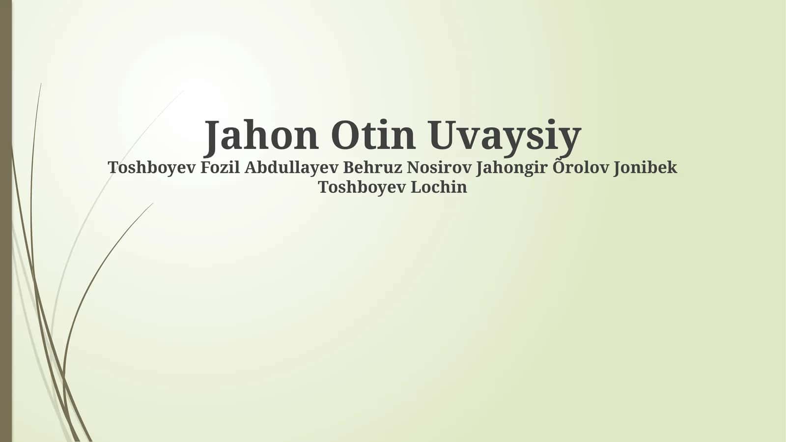 Otin Uvaysiy 1