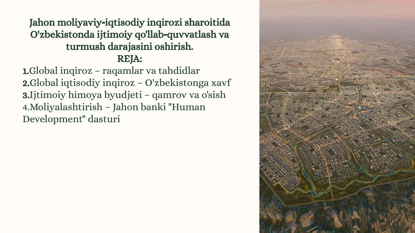 Global inqiroz – raqamlar va tahdidlar 1