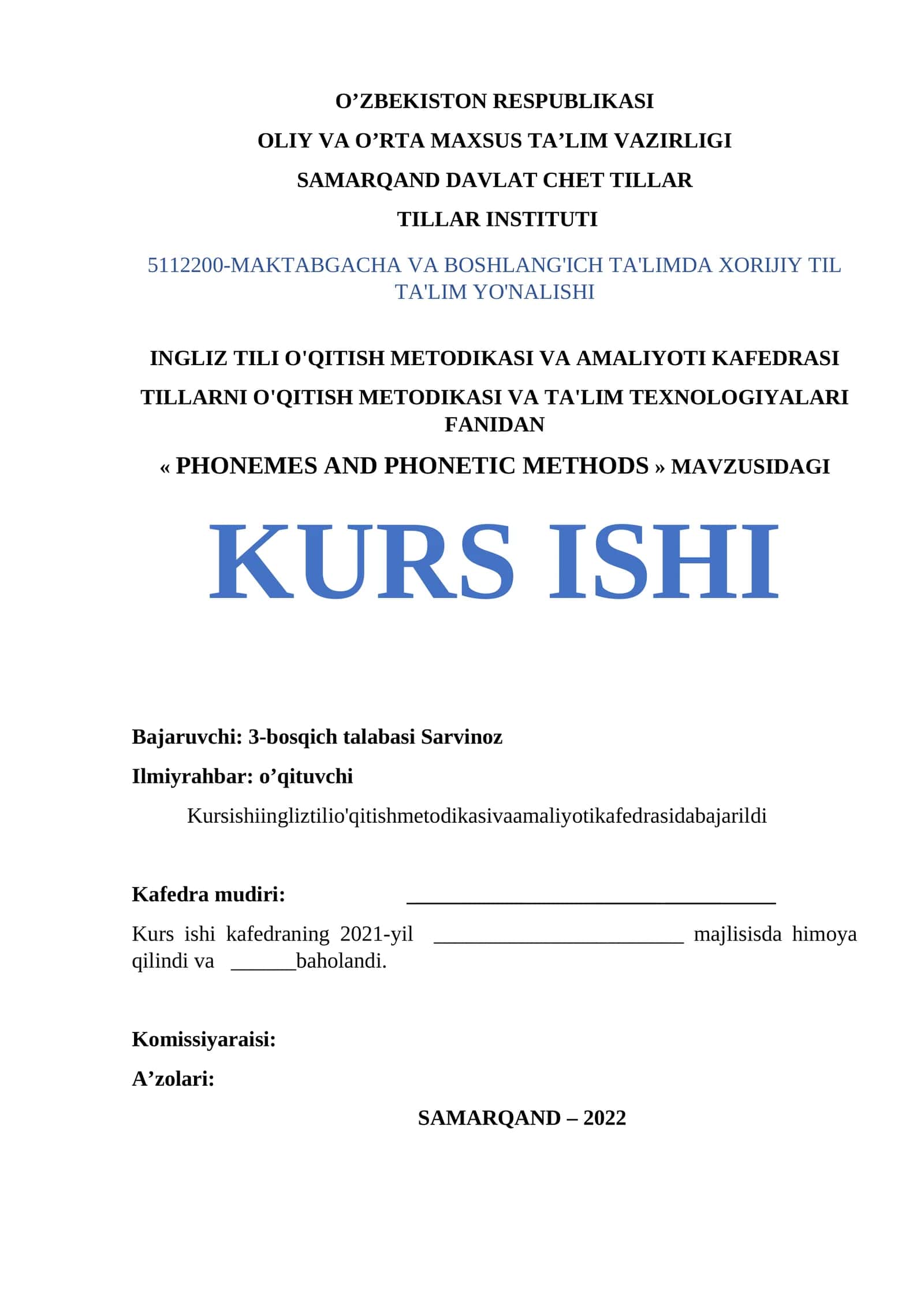 PHONEMES AND PHONETIC METHODS 1