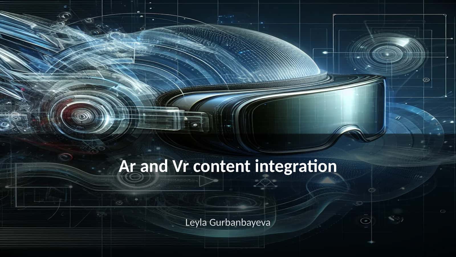 AR and VR content integration 1