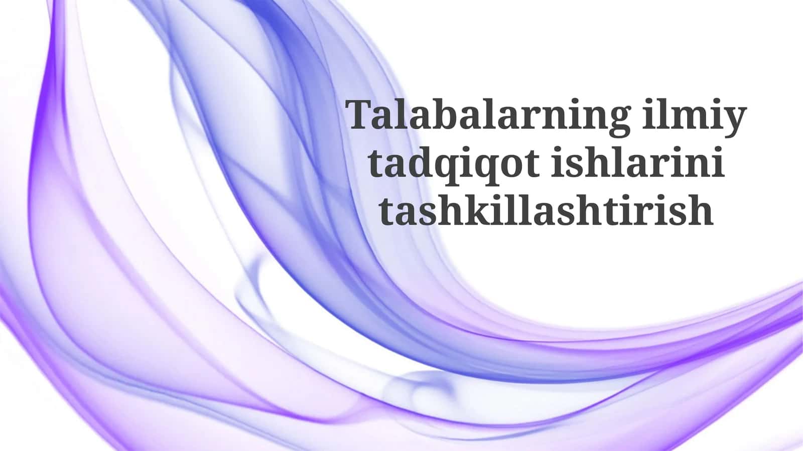 Tadqiqot bosqichlari 1