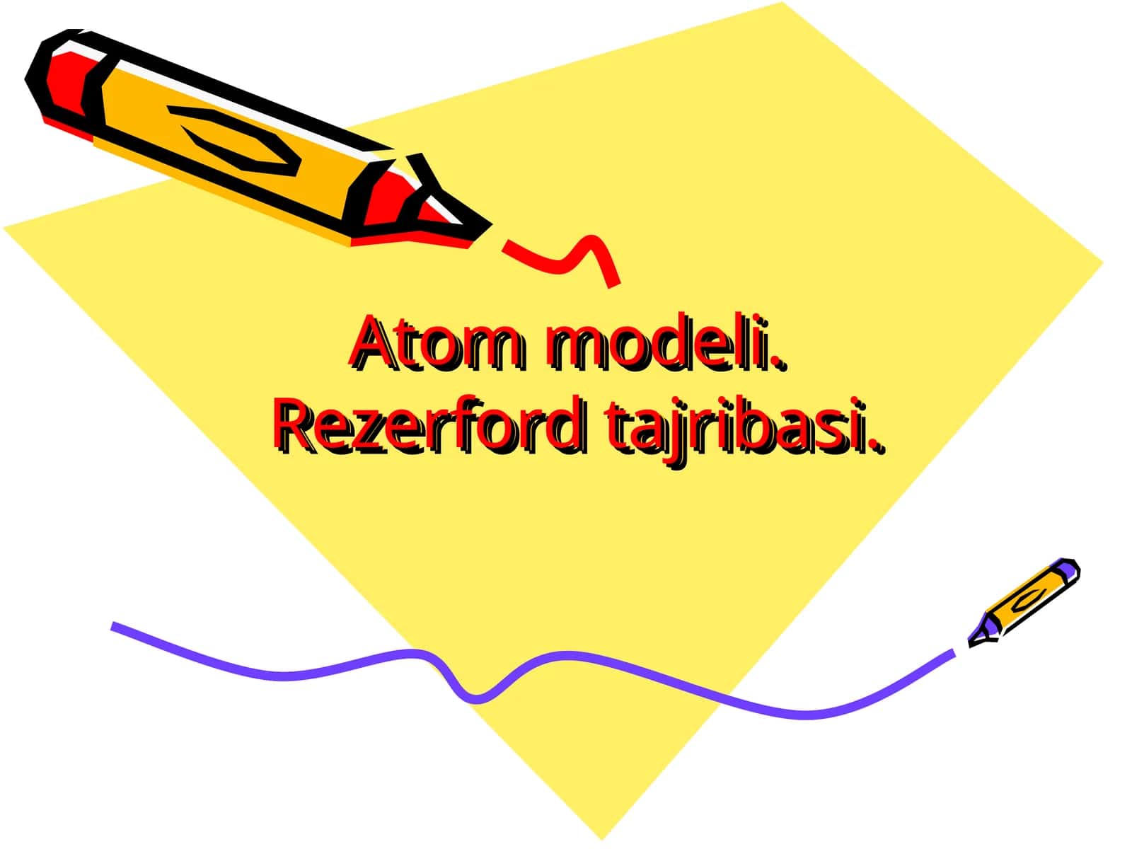 Atom modeli.Rezerford tajribasi 1