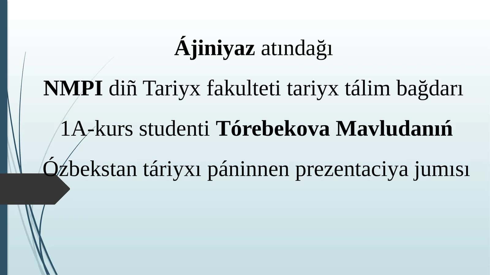 Xorezmshaxlar mámleketi. Ilim pán hám mádeniyat 1