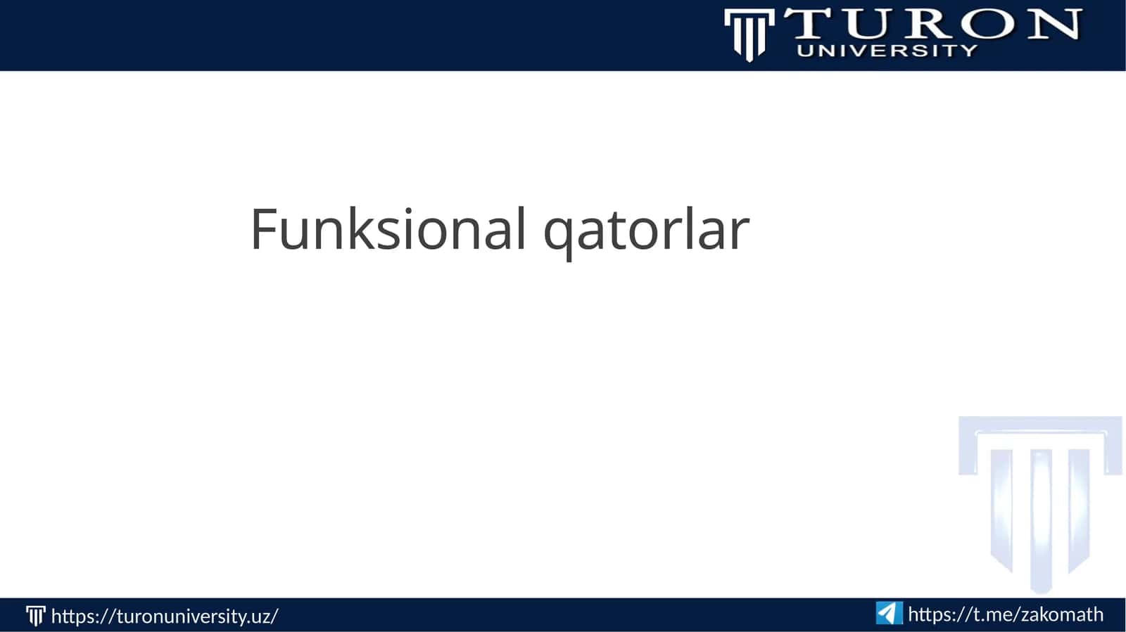 Funktsional qatorlar 1