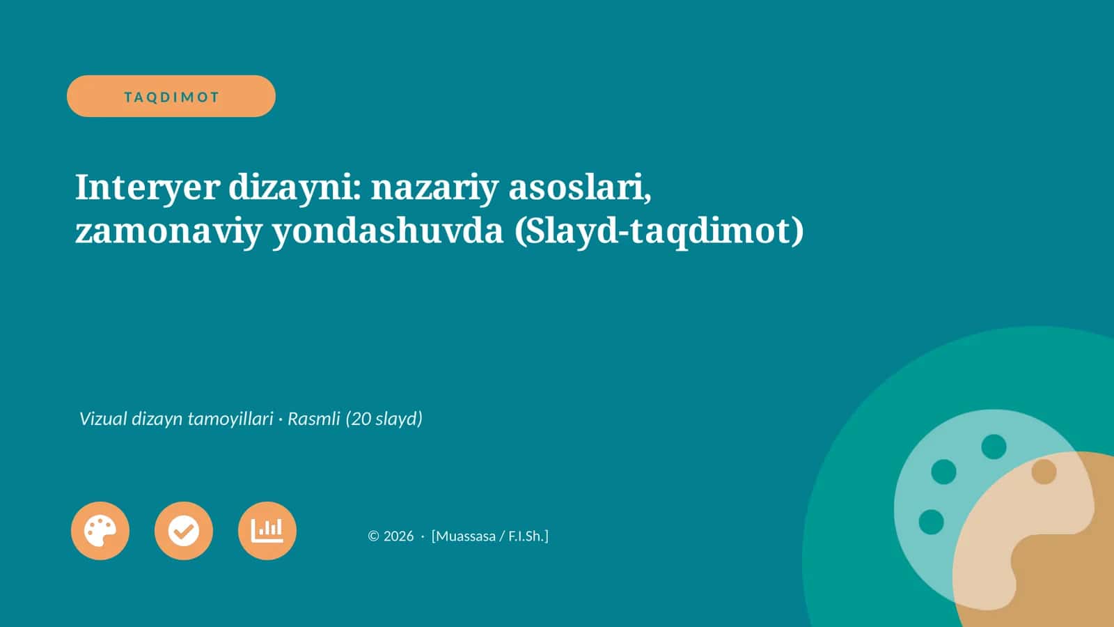 Interyer dizayni: nazariy asoslari, zamonaviy yondashuvda 1