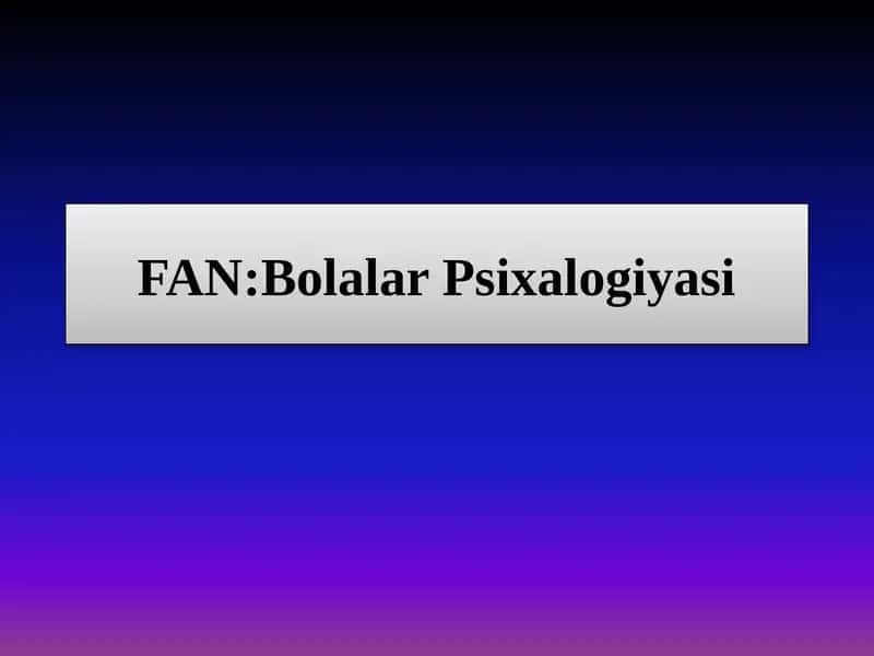 Mavzu:Rivojlanish jarayonida ota-onalarning qo`llab -quvvatlash roli 1