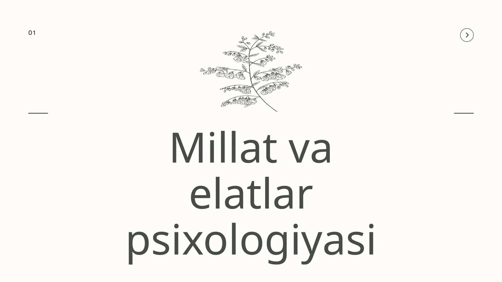 Millat va elatlar psixologiyasi 1