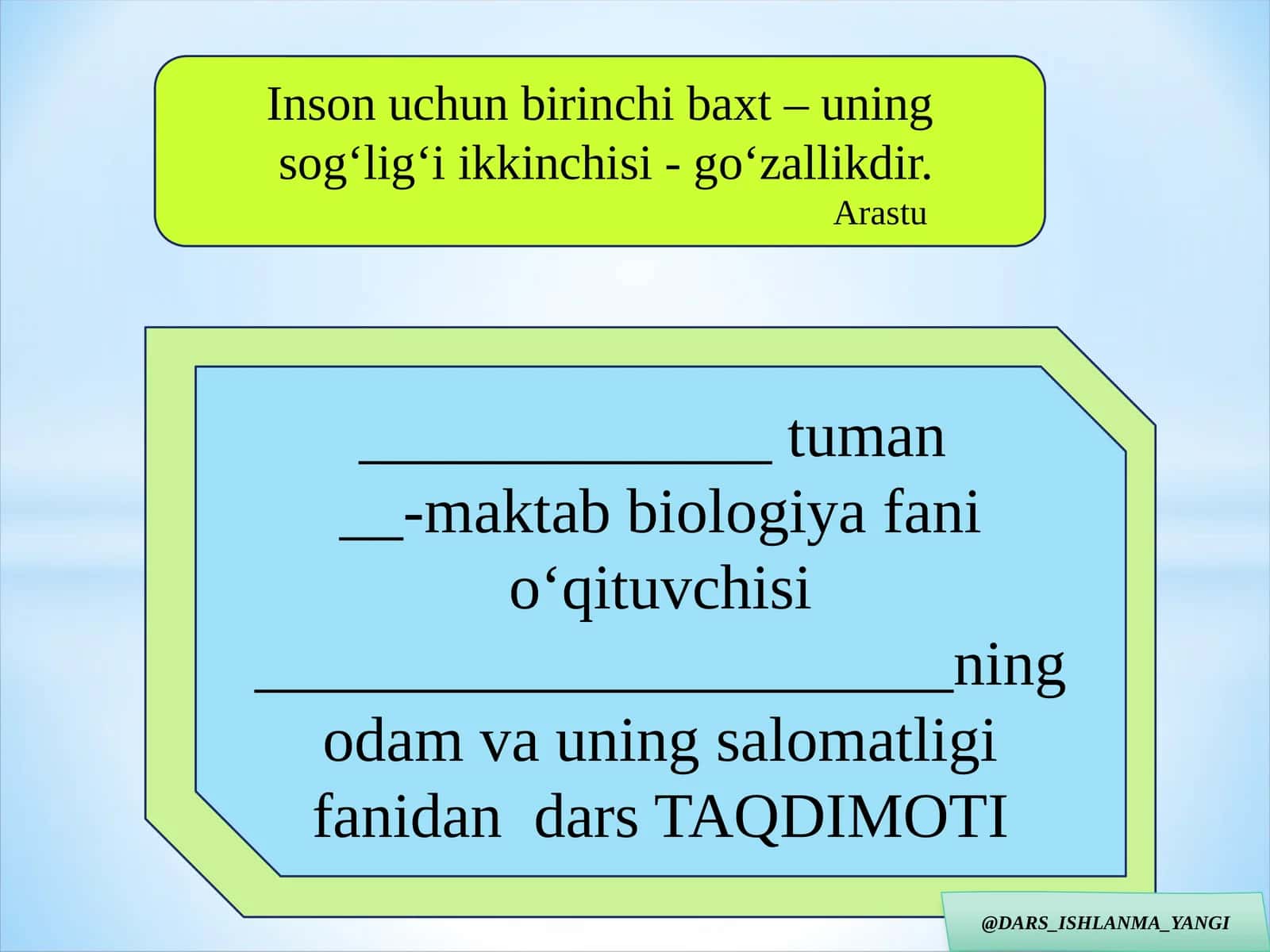 Bolaning o‘sishi va rivojlanishi 1