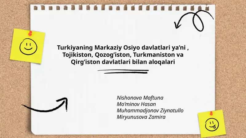 Turkiyaning Markaziy Osiyo davlatlari 1