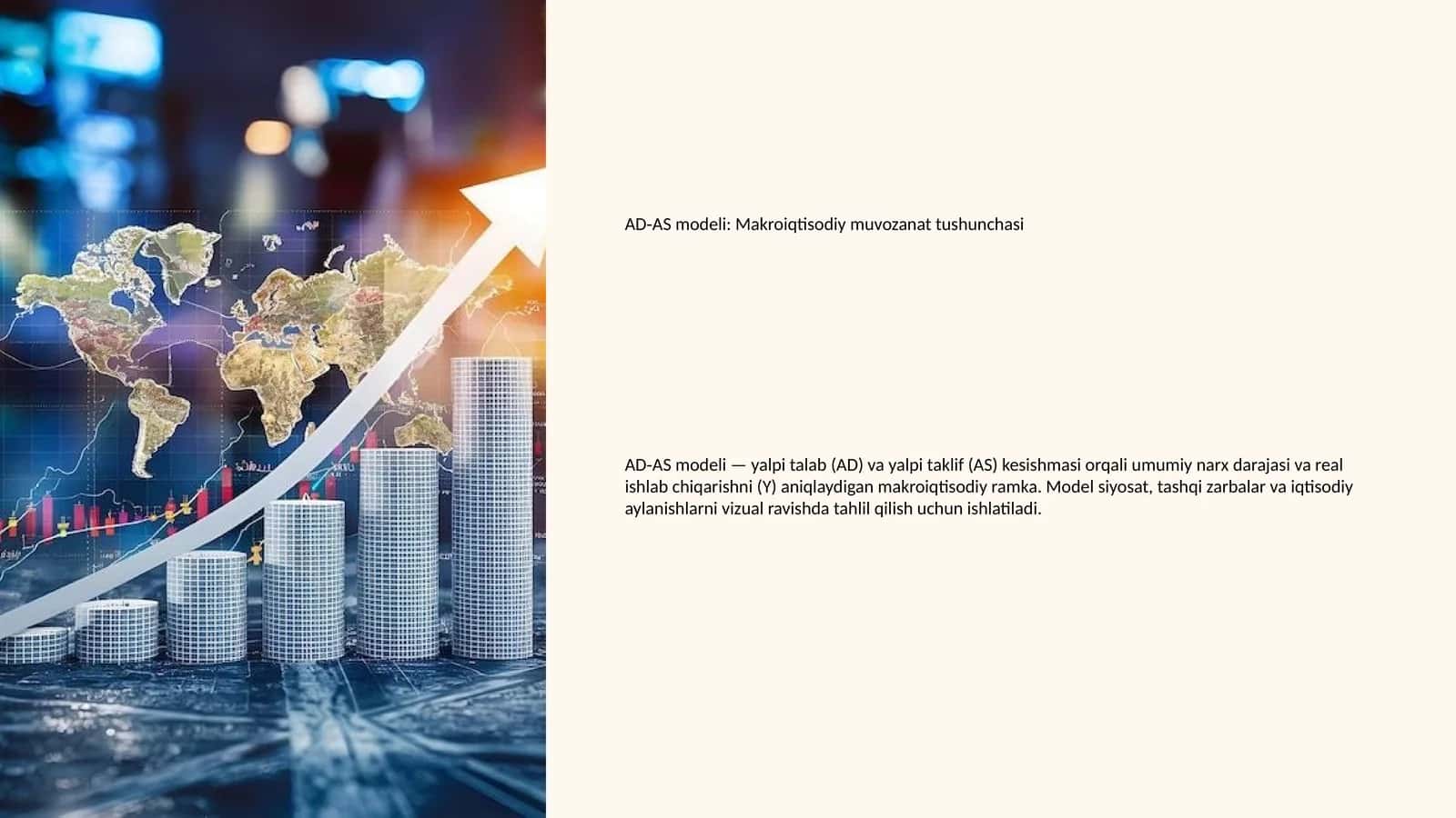 AD‑AS modeli: Makroiqtisodiy muvozanat tushunchasi 1