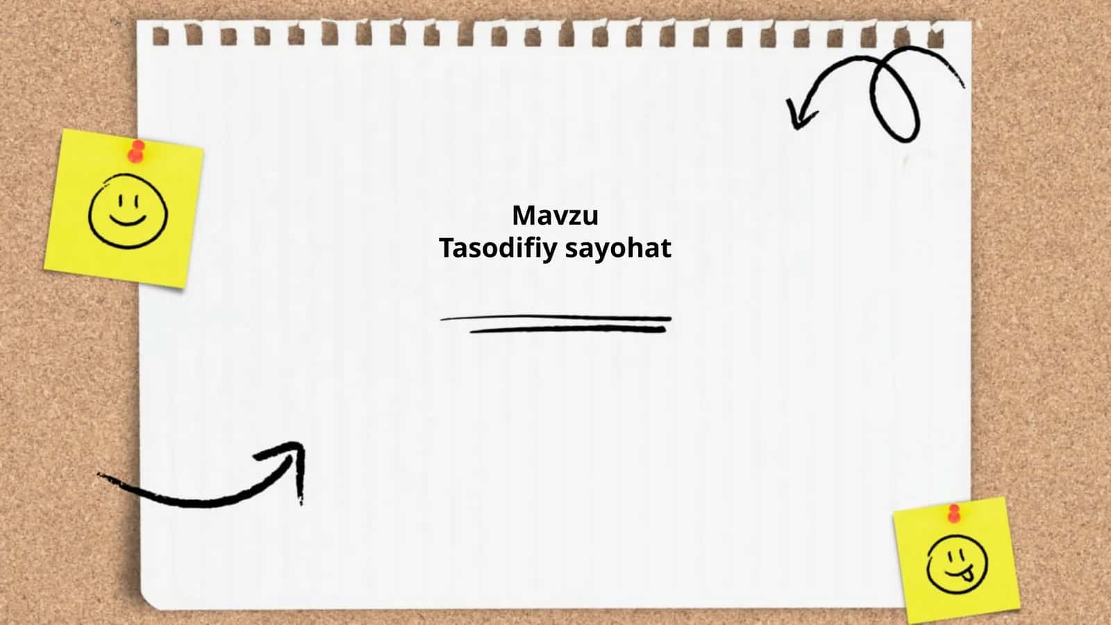Tasodifiy sayohatga tayyorgarlik va tezkor rejalashtirish 1