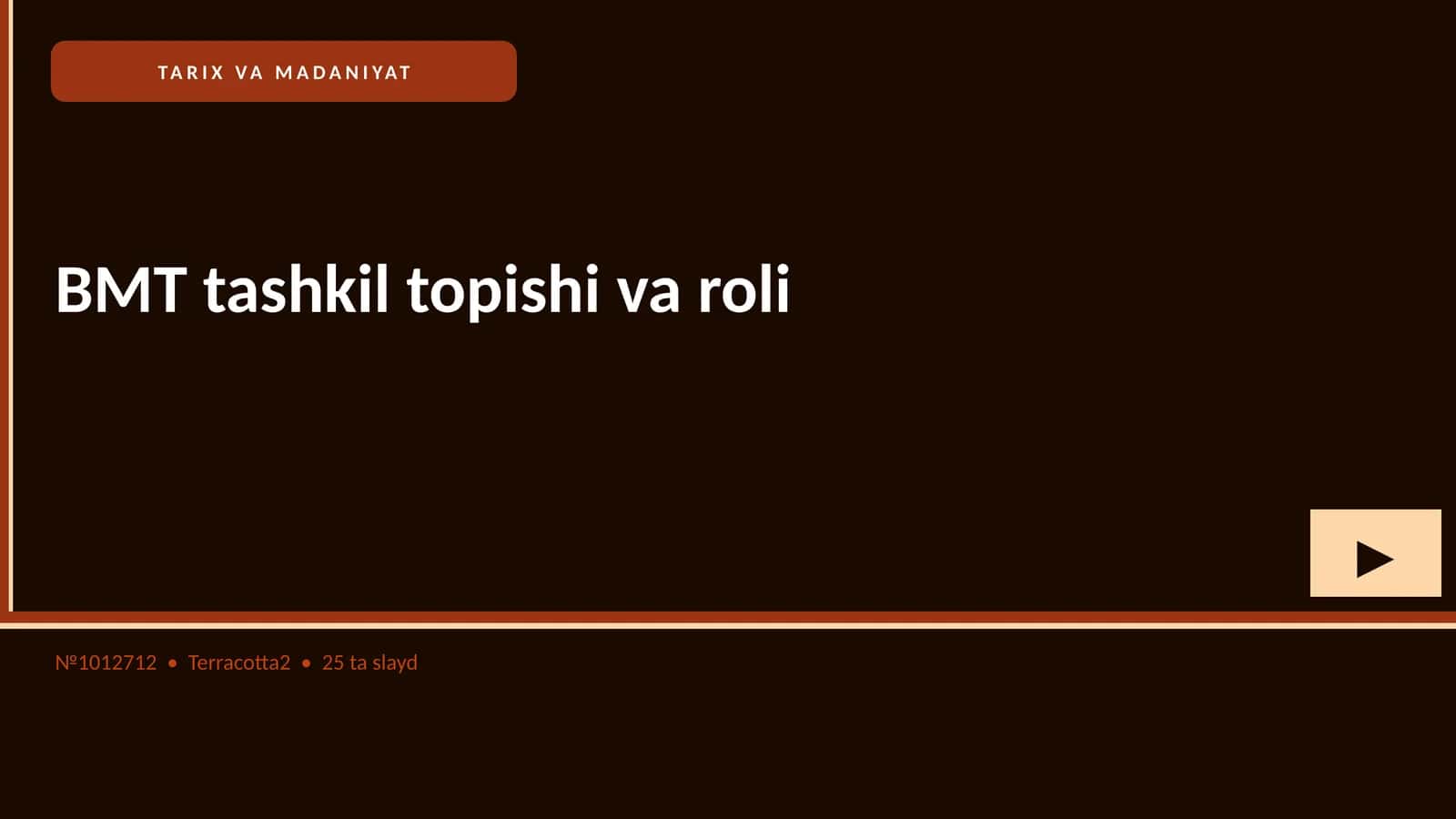 BMT tashkil topishi va roli 1