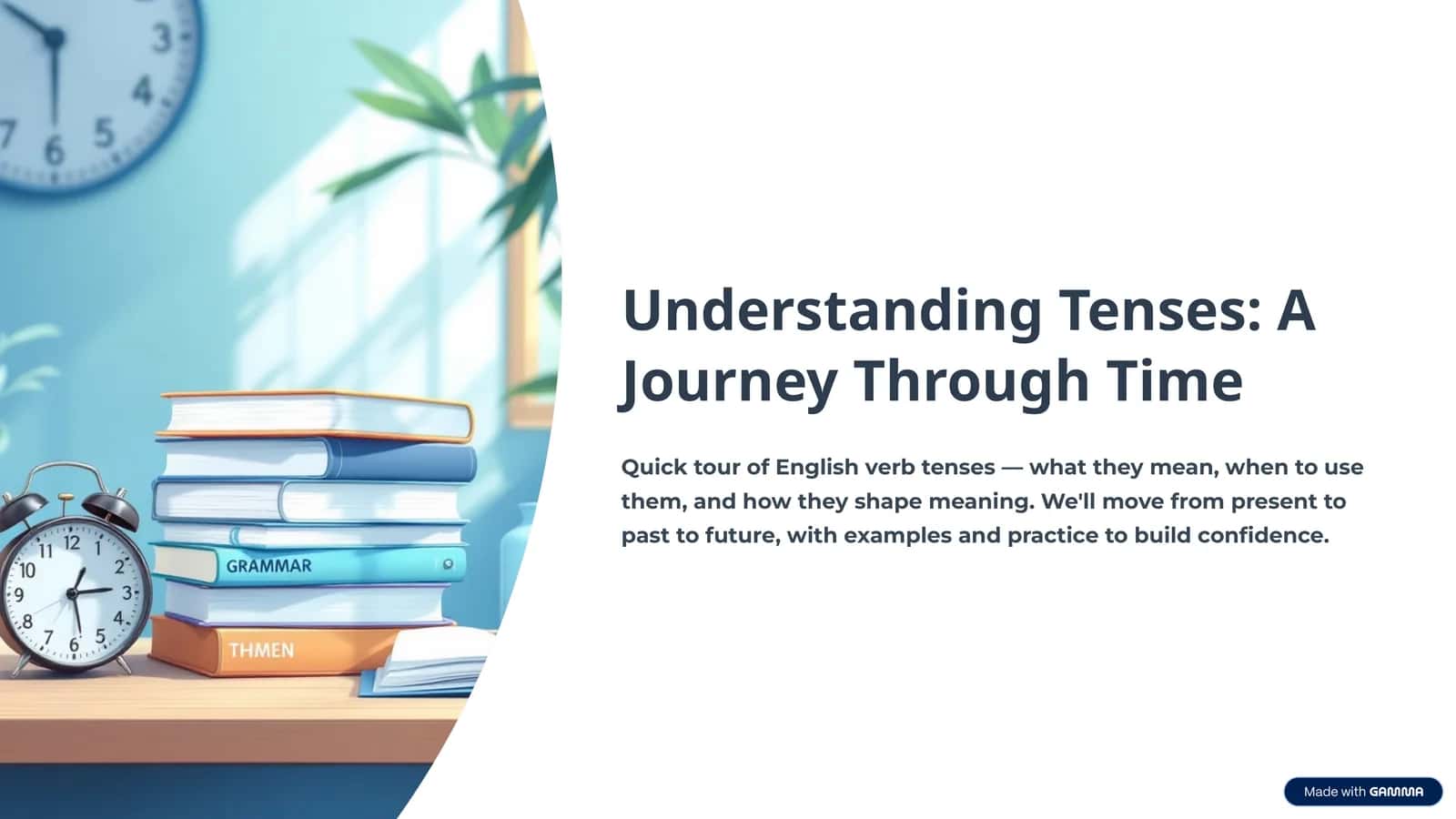 Understanding Tenses: A Journey Through Time 1