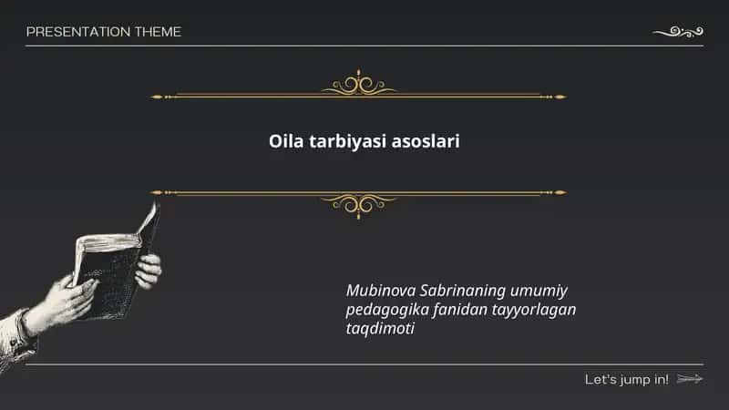 Oila tarbiyasi asoslari 1