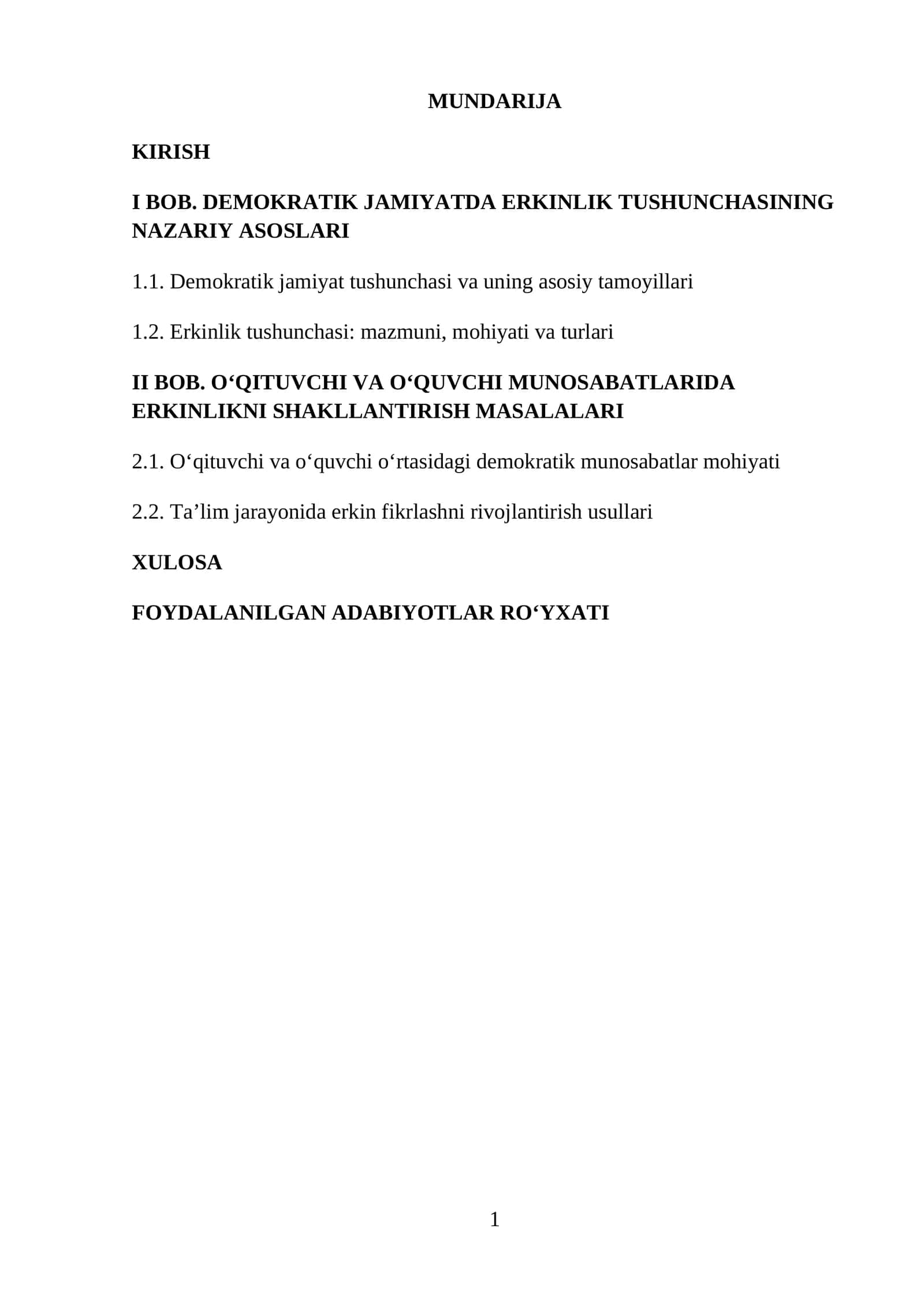Ta’lim va pedagogika fanlarida shaxsning erkinligi va o‘zini rivojlantirish imkoniyatlari 1