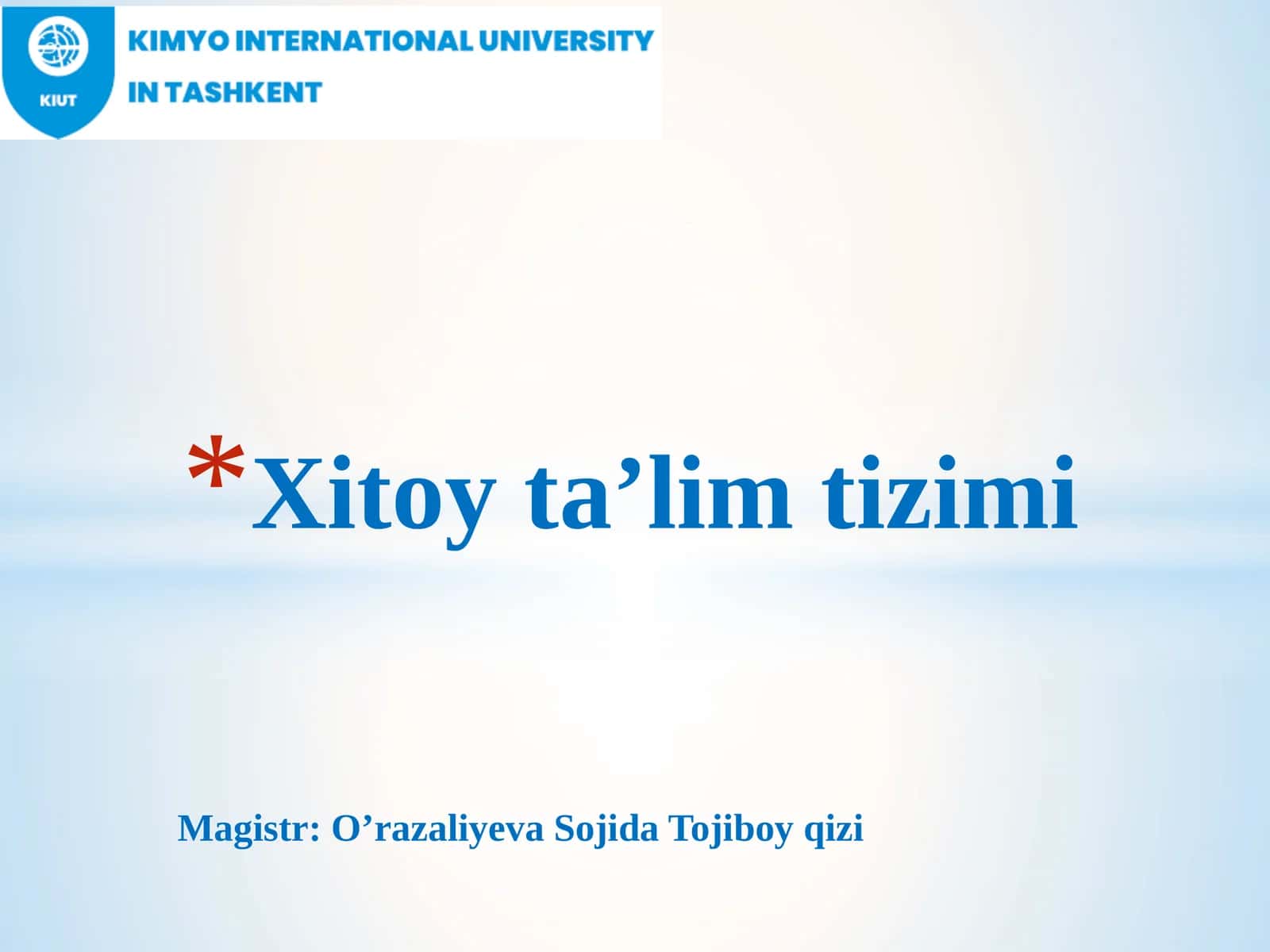 Xitoy O'xtomoq 1