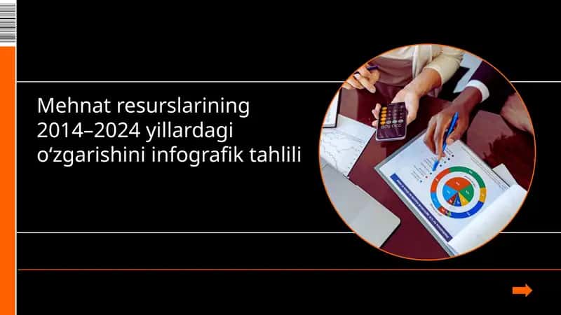 Mehnatresurslarining 2014–2024 yillardagi o‘zgarishini infografik tahlili 1