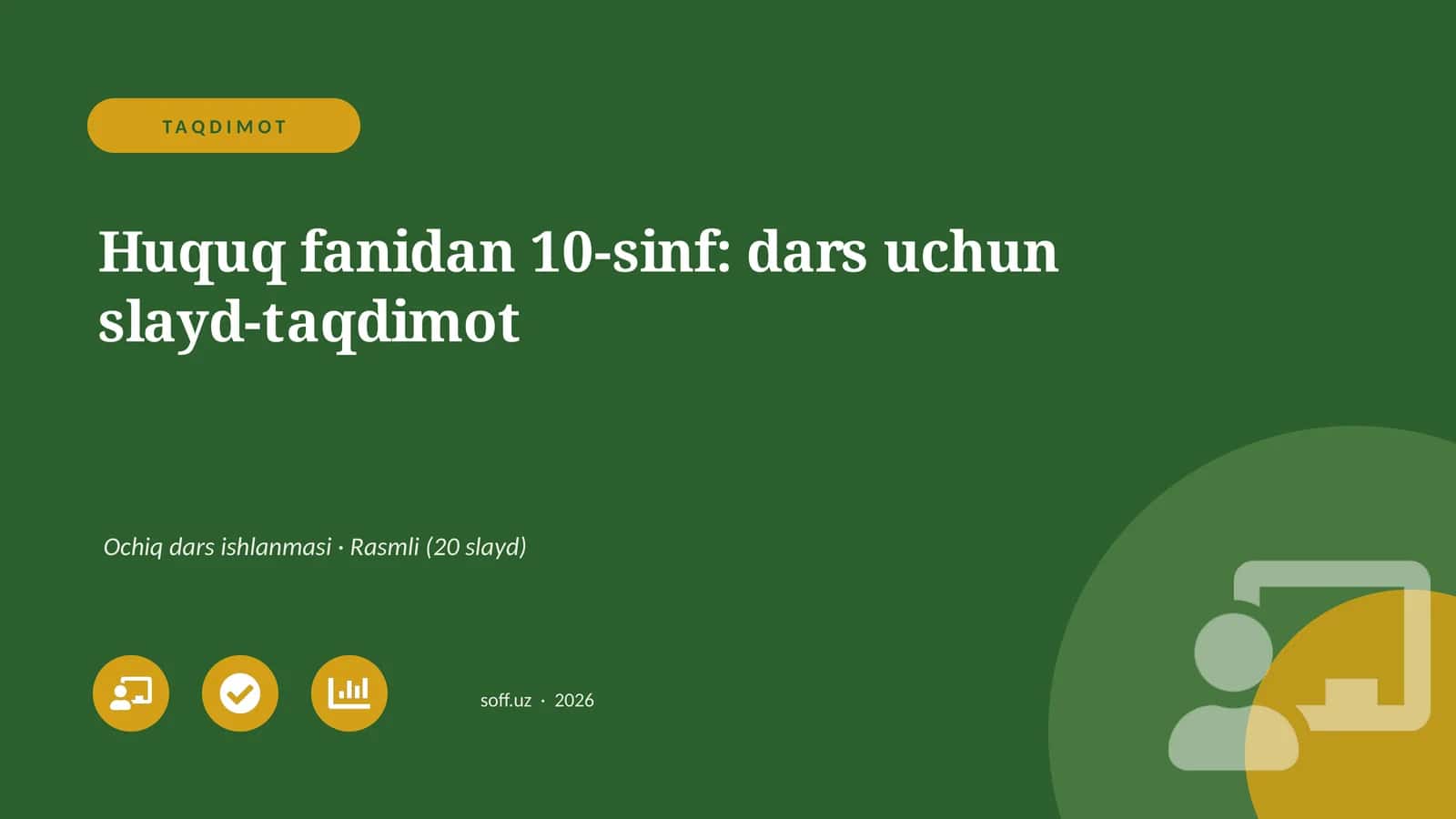 Dars uchun slayd-taqdimot 1