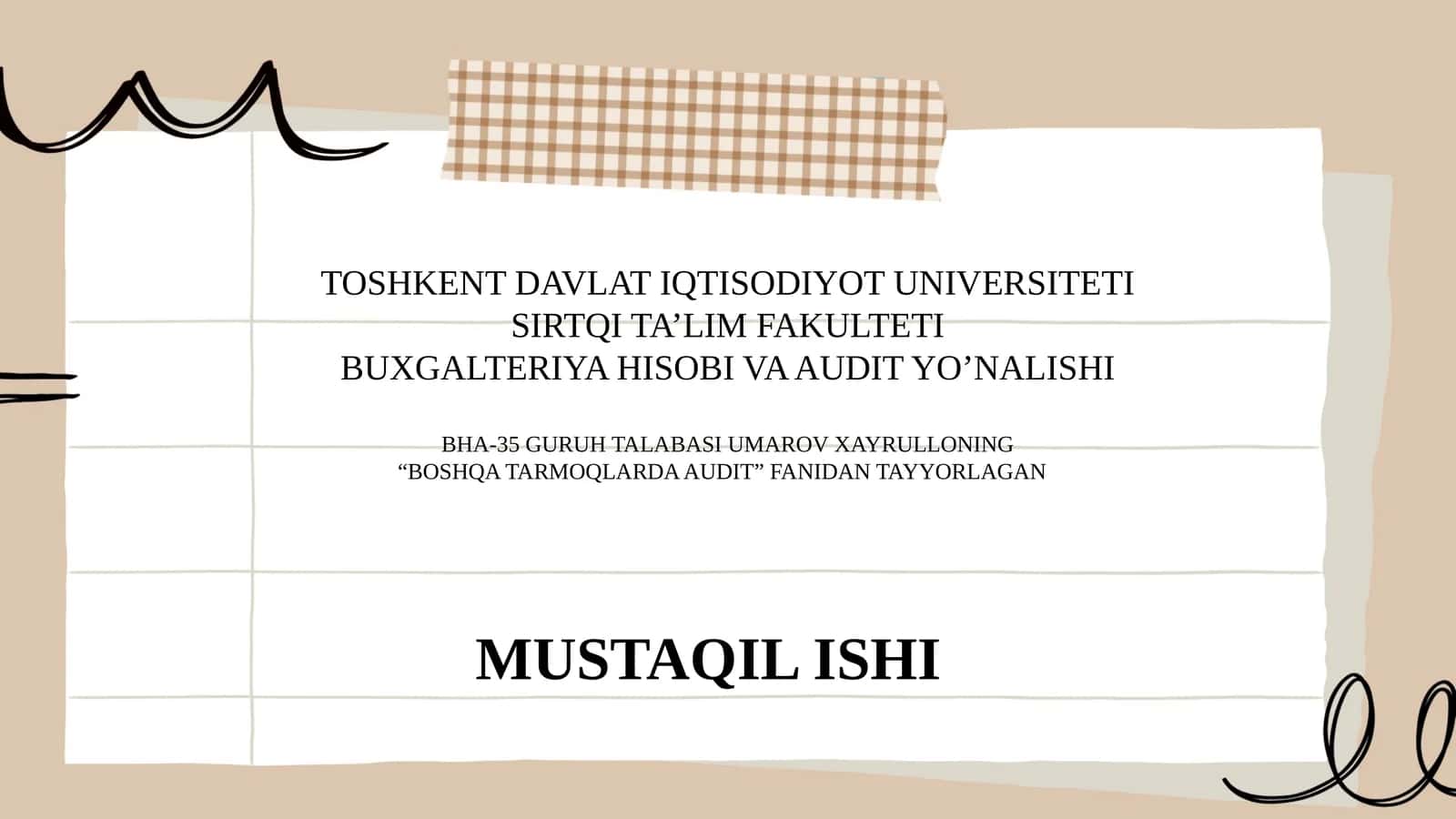 Avtotransport korxonalarida ishlab chiqarish zaxiralari auditi 1