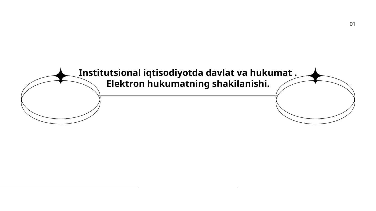 Institutsional iqtisodiyotda davlat va hukumat. Elektron hukumatning shakilanishi 1