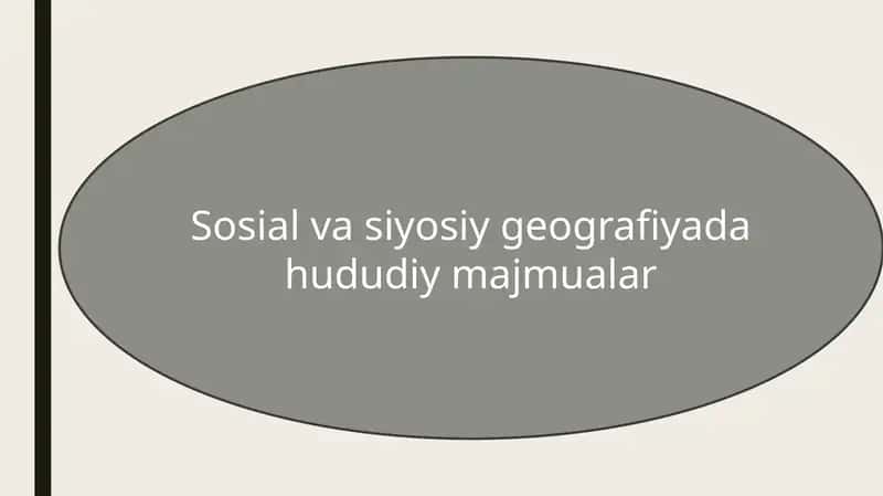 Sosialvasiyosiy geografiya va hududiy iqtisodiy sistemalar 1