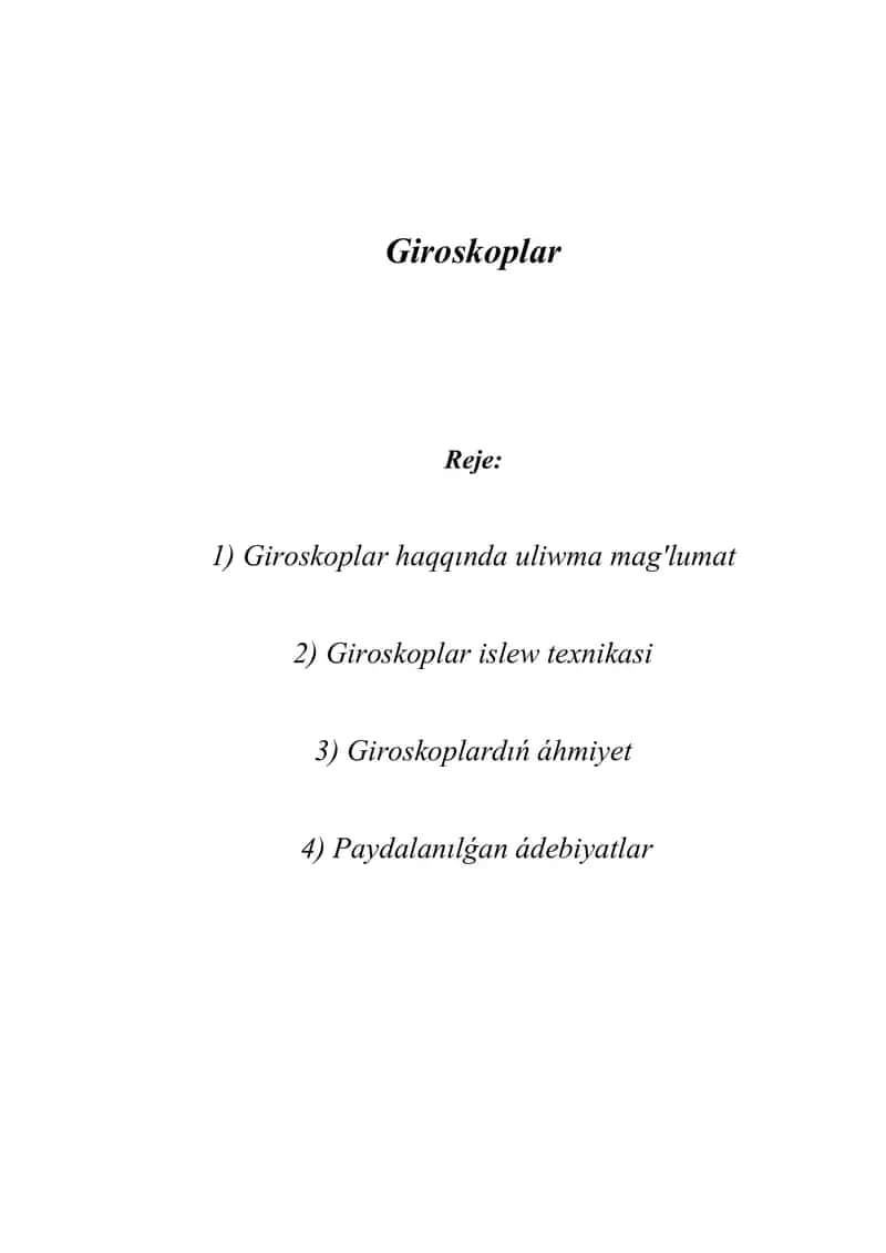 Giroskoplar 1