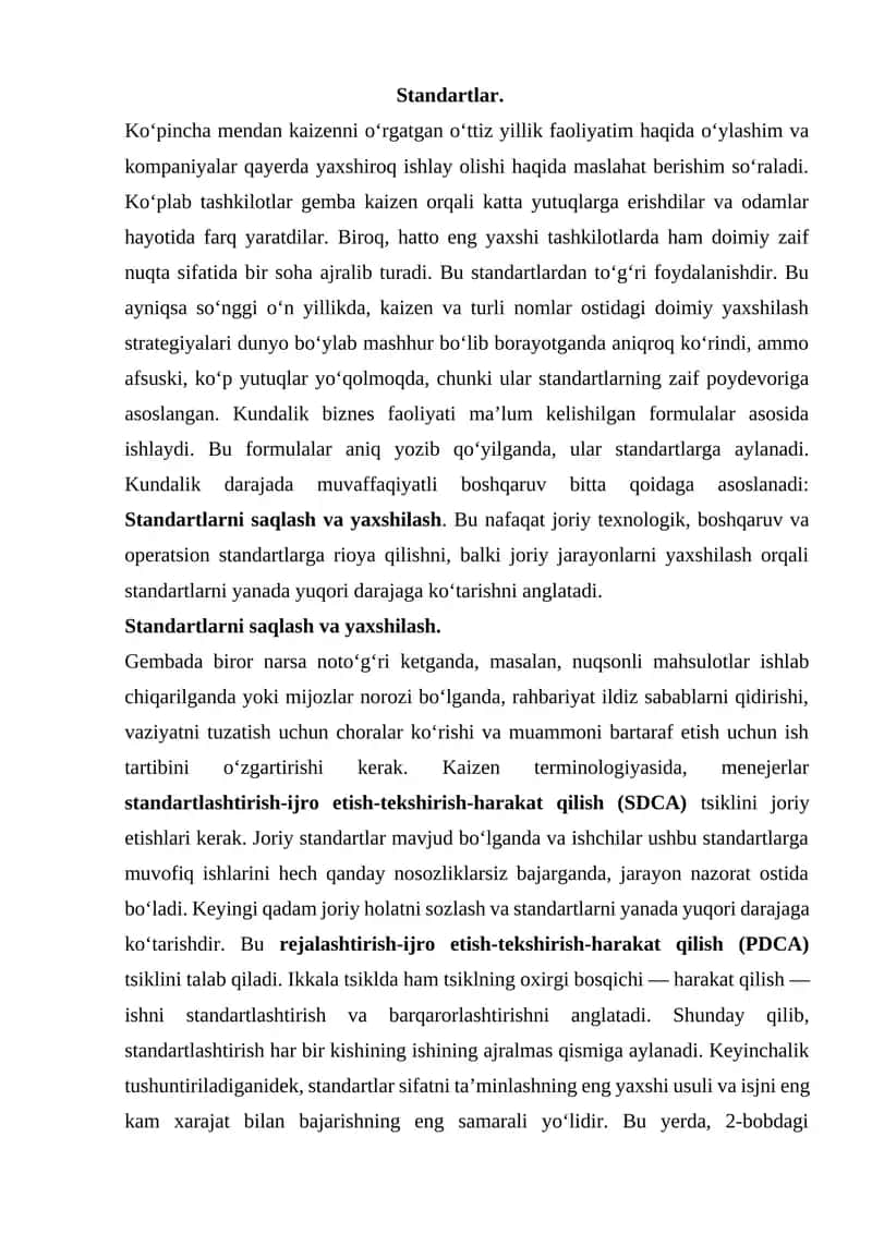 Standartlar 1