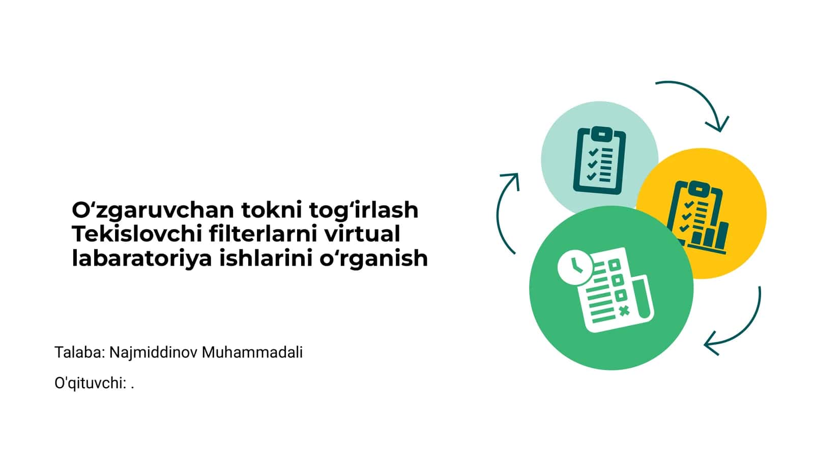 Oʻzgaruvchan tokni togʻirlash 1