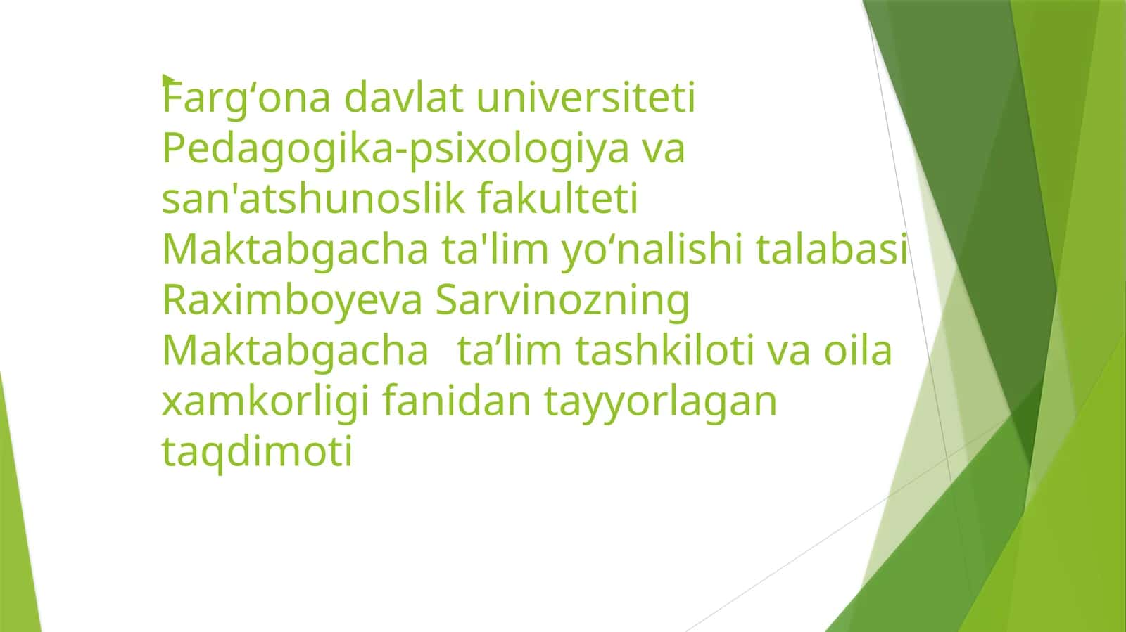 Bugungi kunda oilaviy tarbiya borasida zamonaviy qarashlar 1