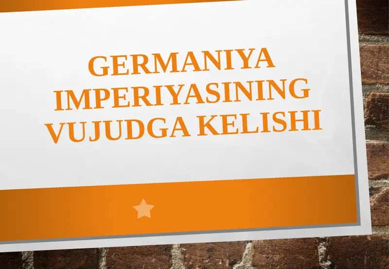 Germaniyaimperiyasiningvujudgakelishi 1