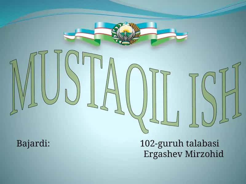 O‘zbekiston mustaqillik yillarida ma’naviy sohada olib borilgan islohotlar va uning natijalari 1
